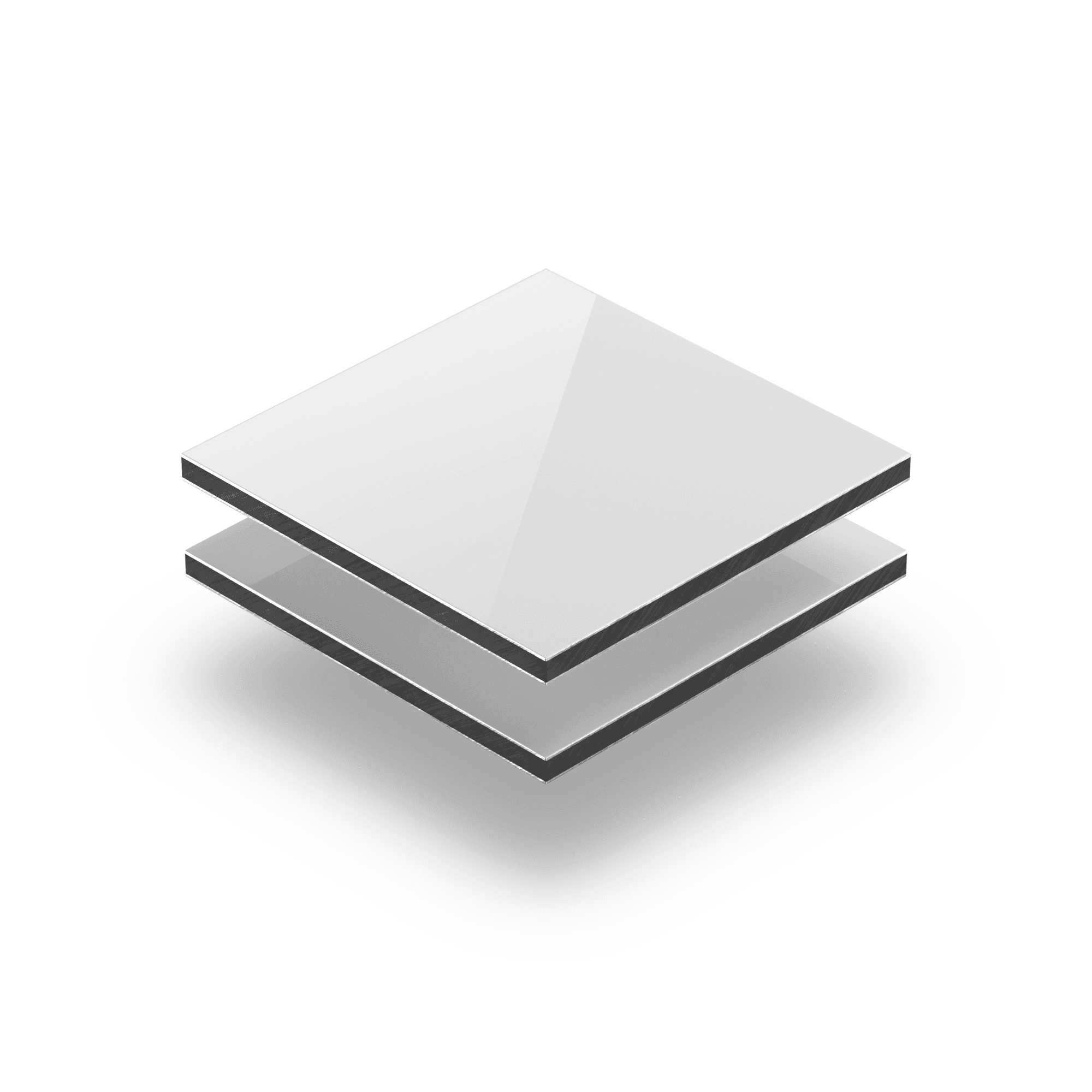 Plaque alupanel blanc