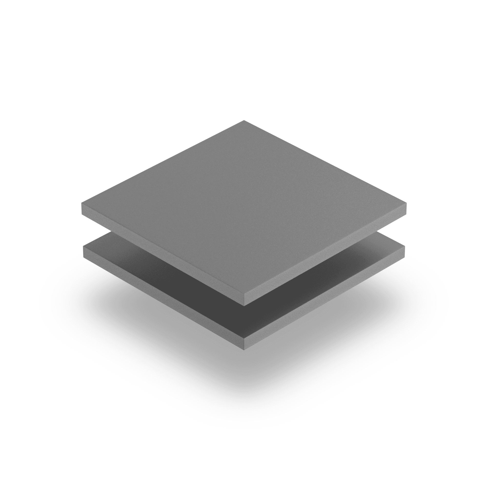 Plaque PVC mousse gris