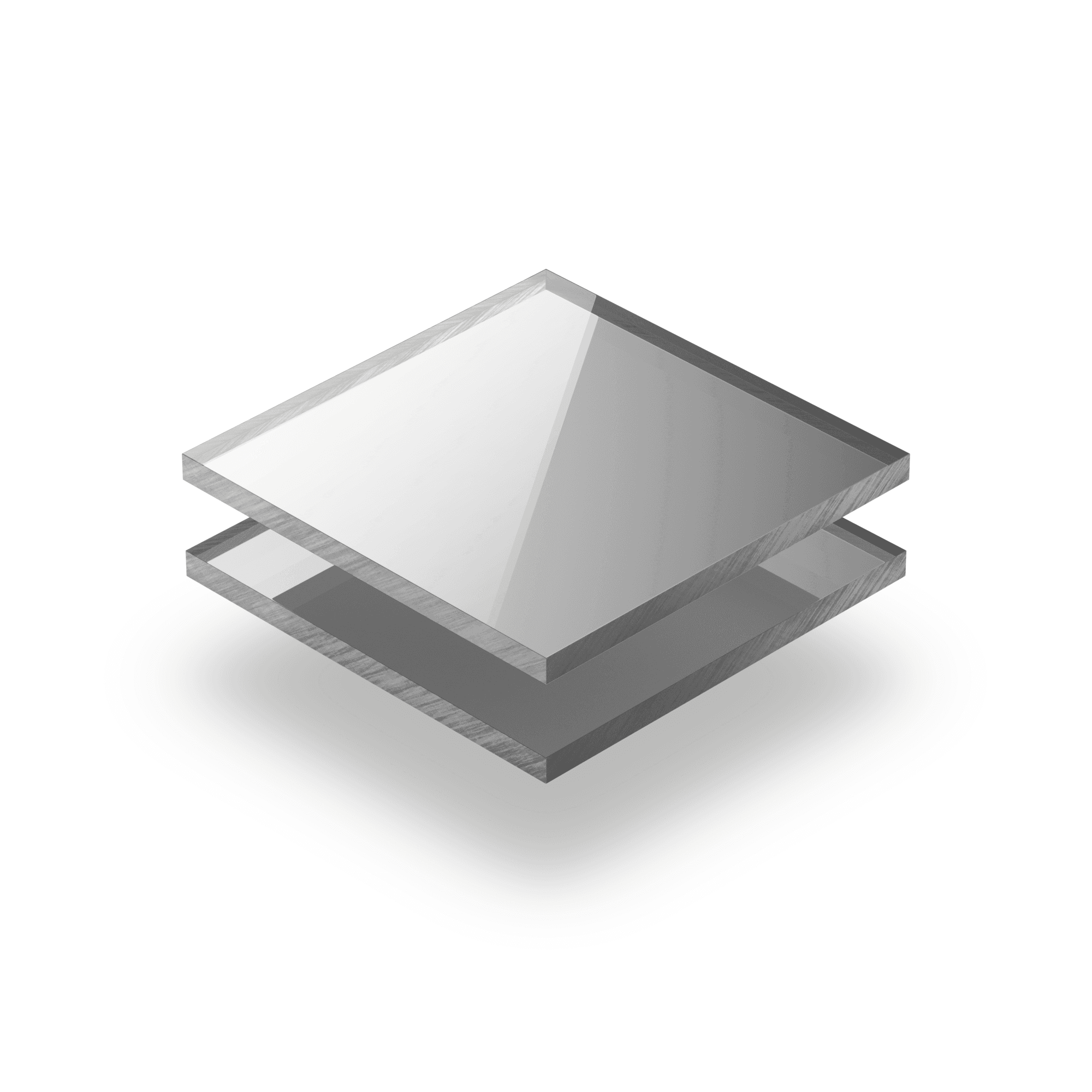 Plaque Plexiglass reflechissant argent