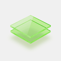Plaques de plexiglass fluorescent