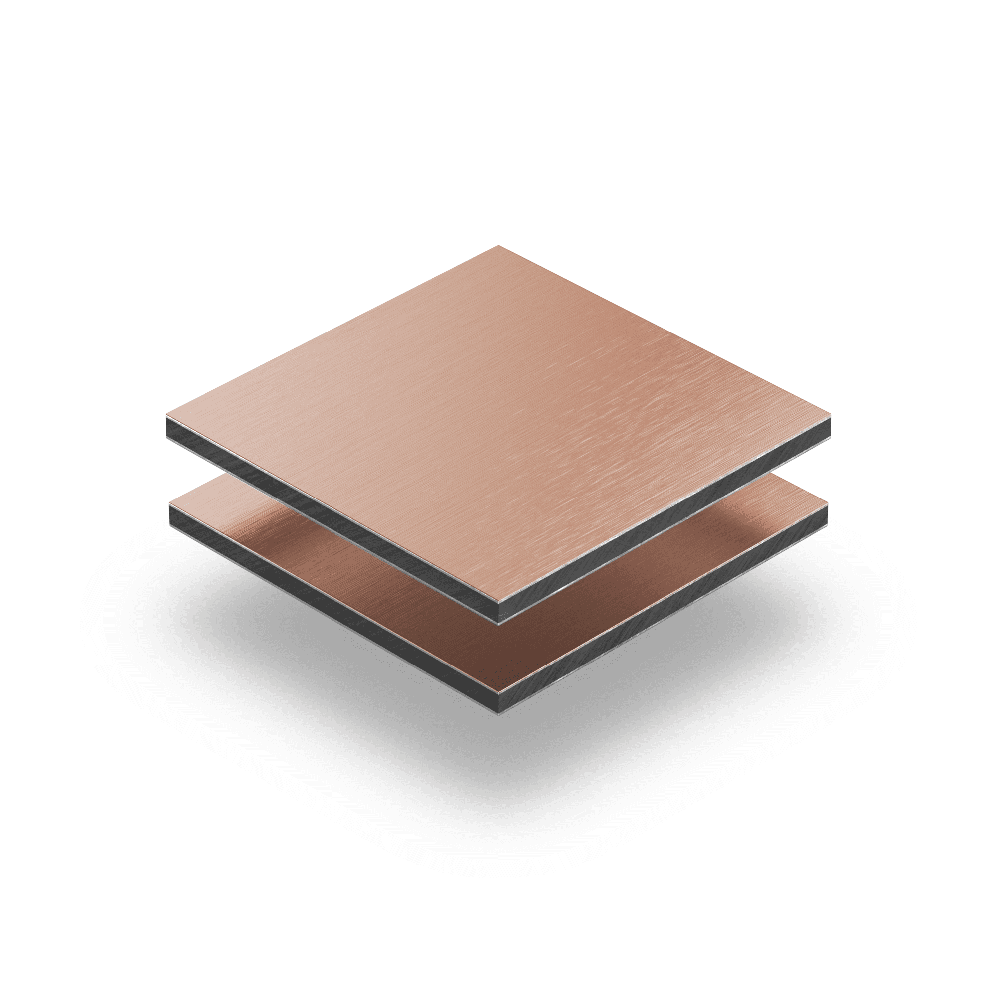 Alupanel brossé cuivre 3 mm