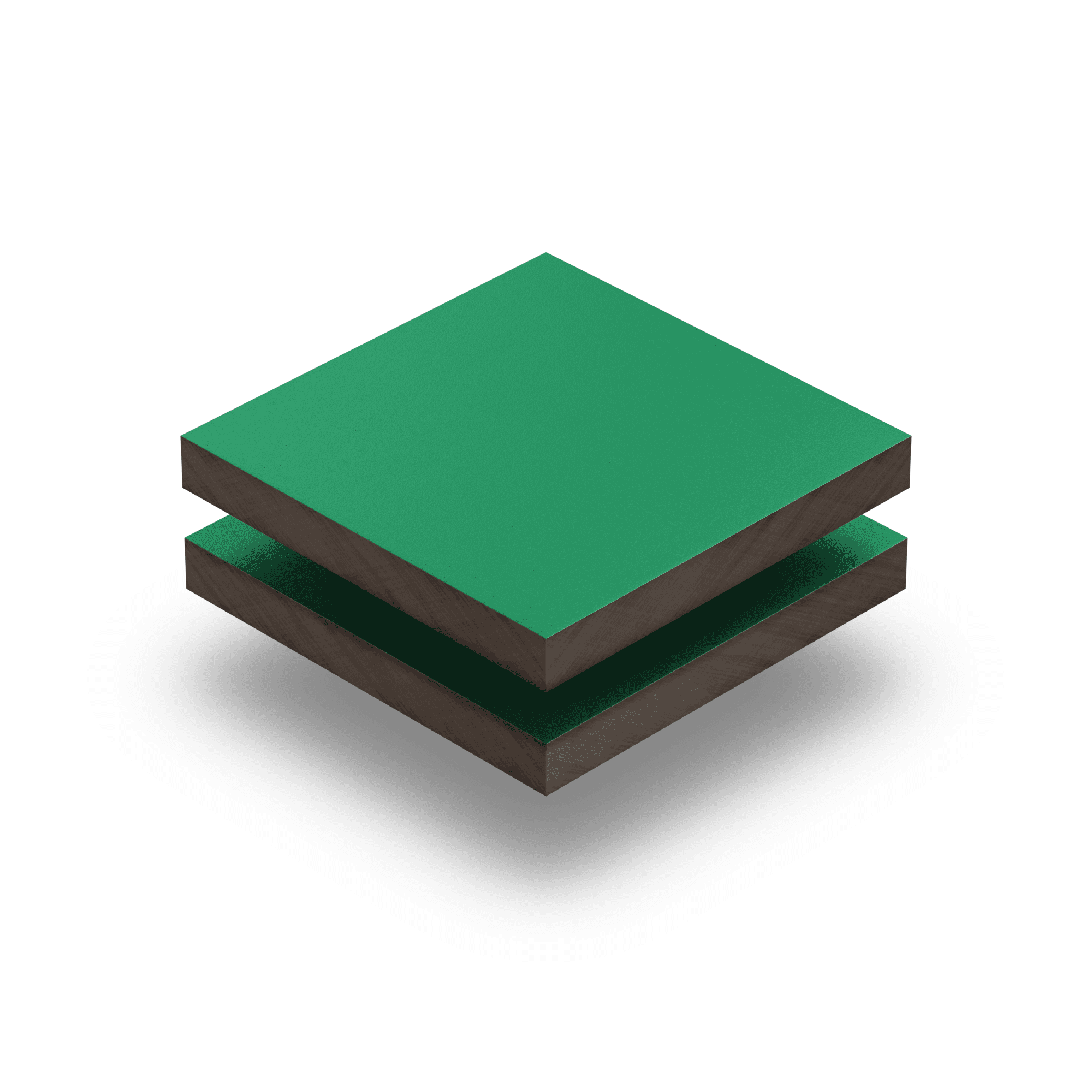 HPL structuré vert de securite 6 mm RAL 6032