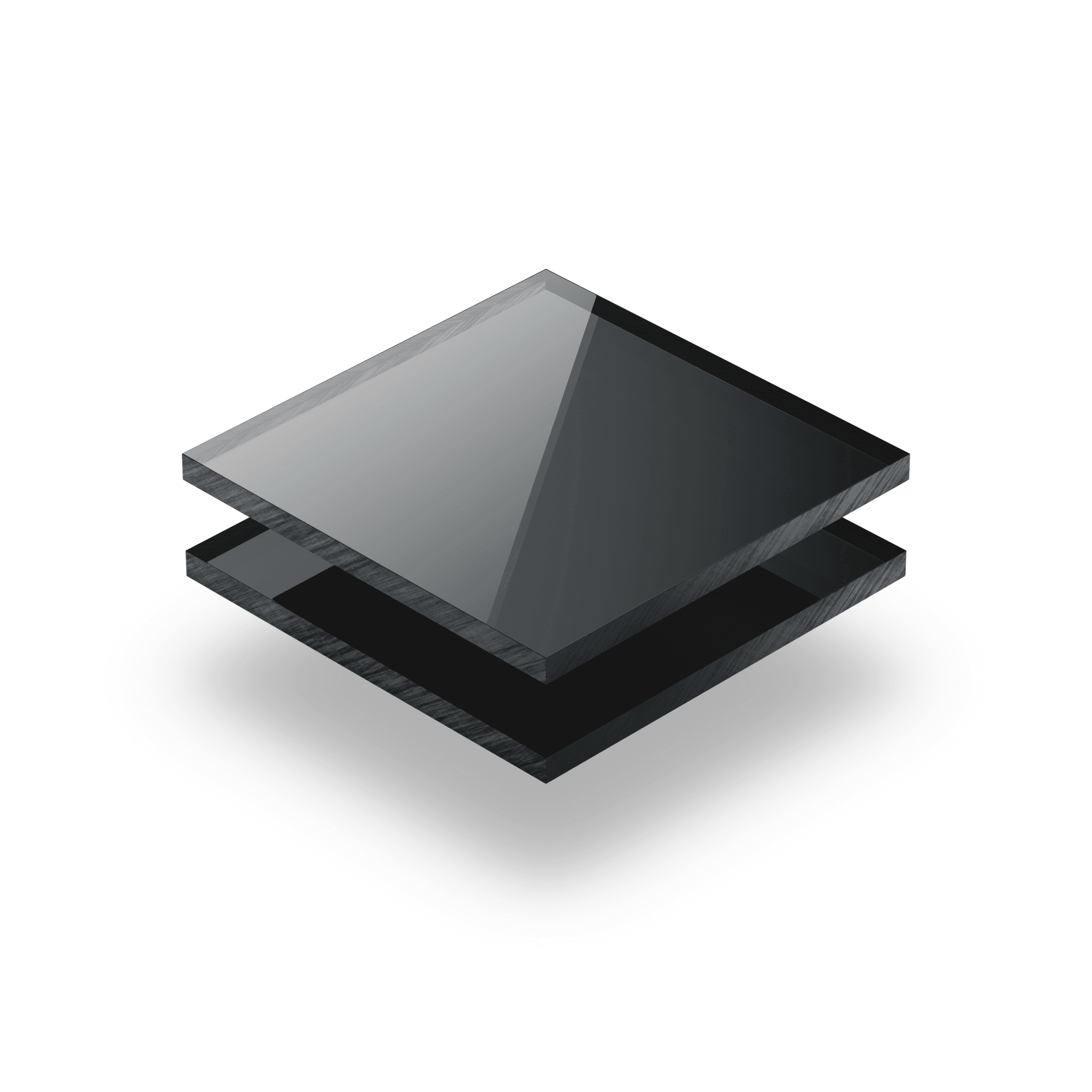 Plaque Plexiglass reflechissant anthracite