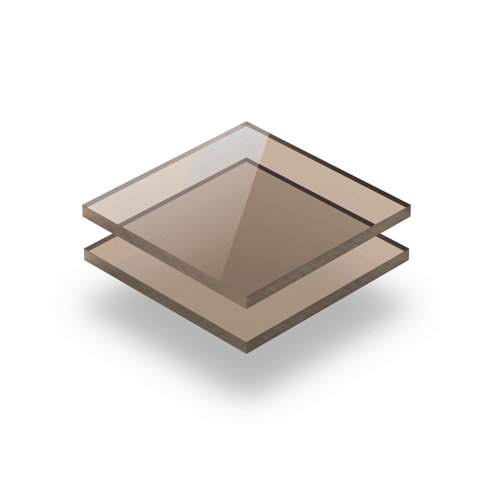 Plaque Plexiglass teinte brun