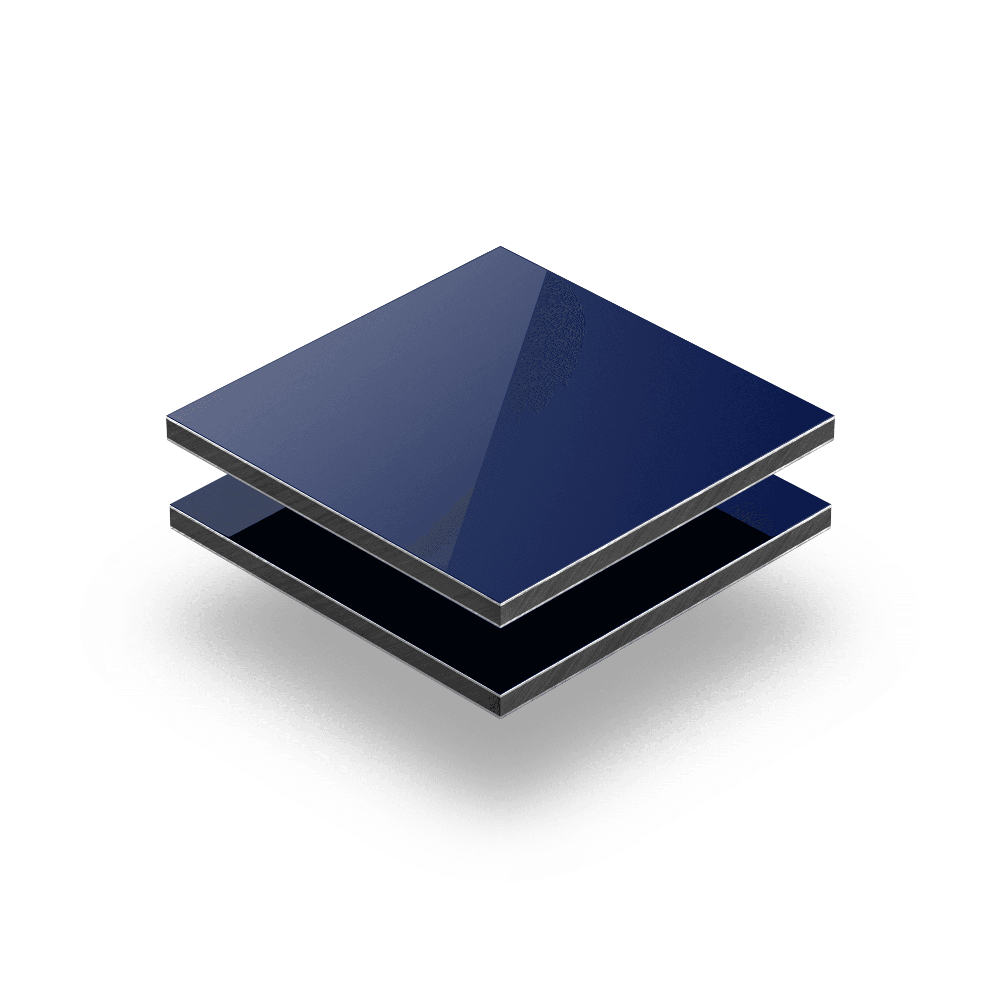 Plaque alupanel bleu