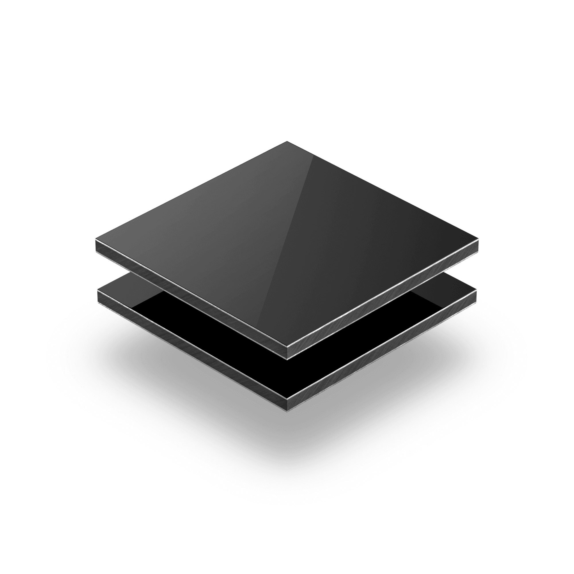 Plaque alupanel noir