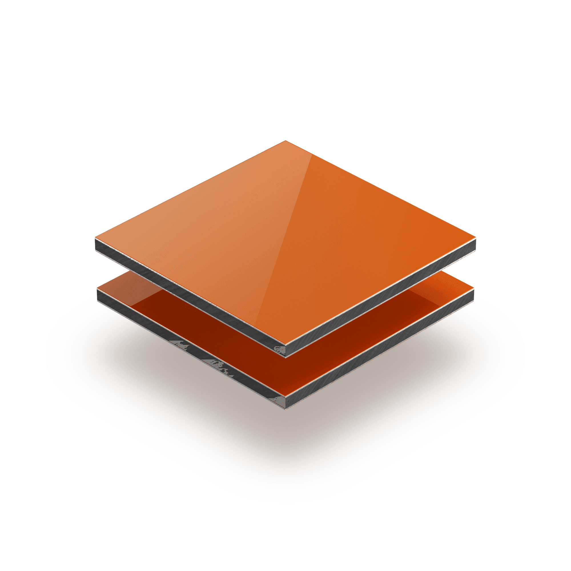 Plaque alupanel orange