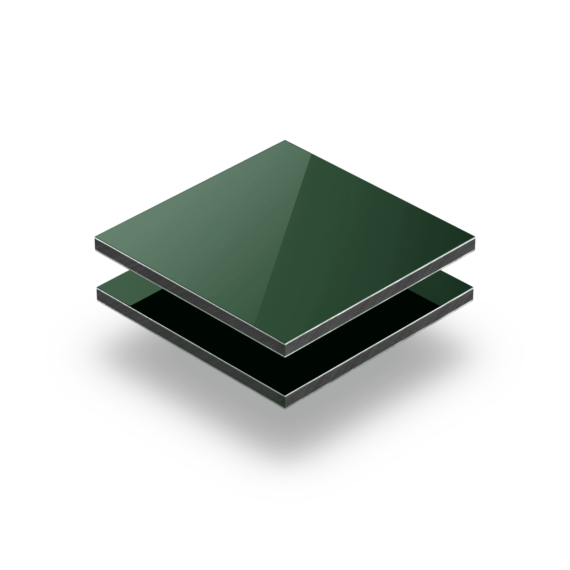 Plaque alupanel vert fonce