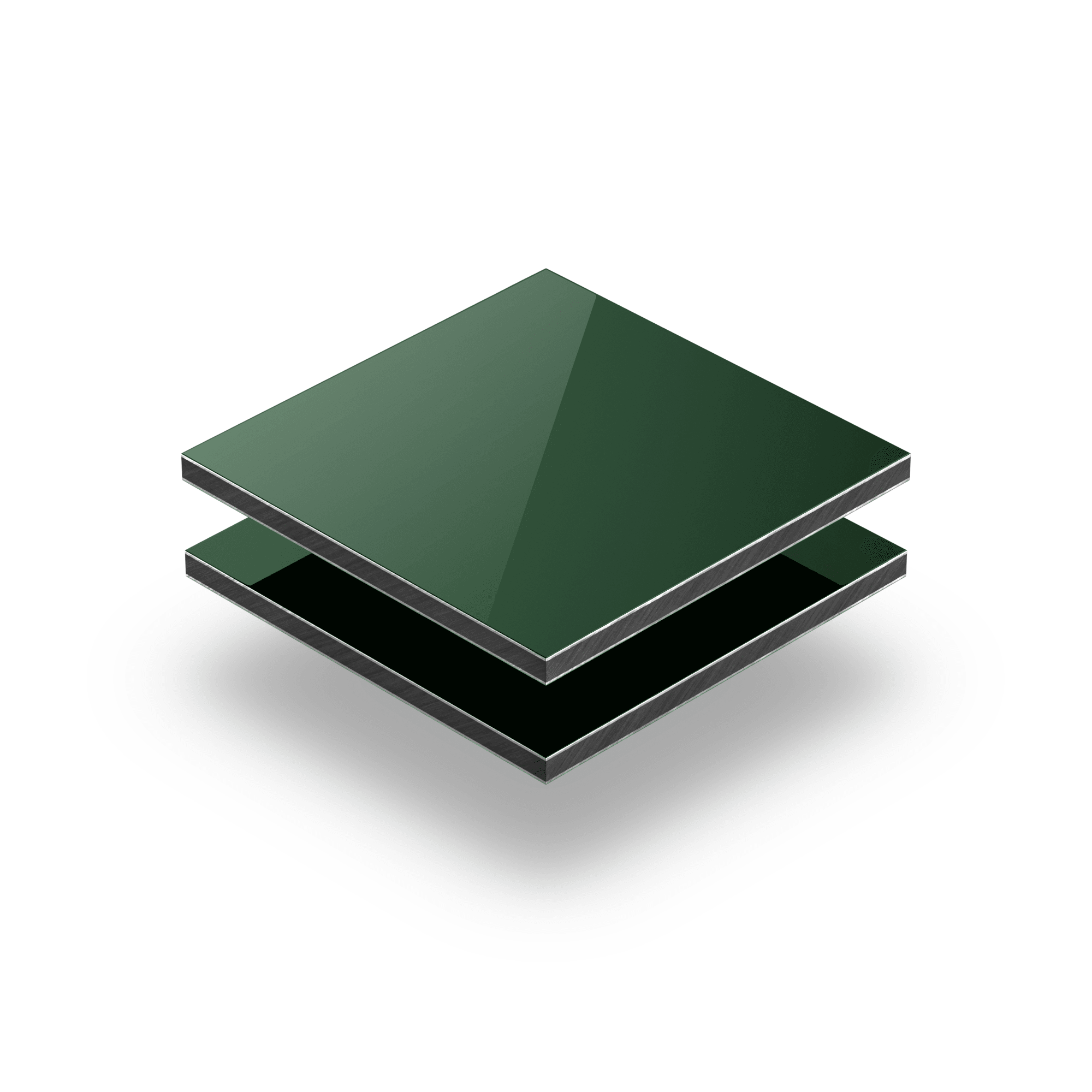 Plaque alupanel vert fonce