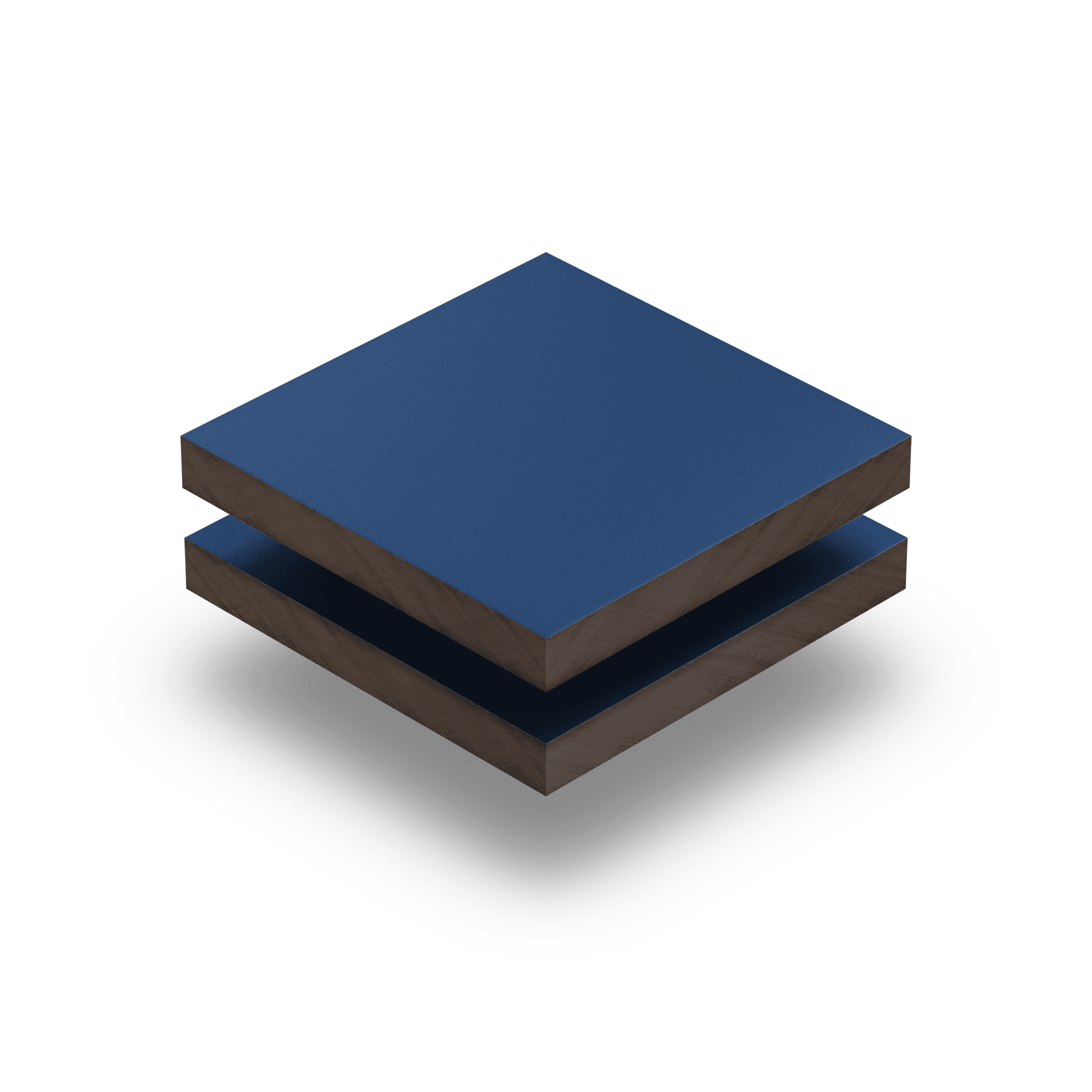 HPL bleu gentiane 6mm structuré RAL5010