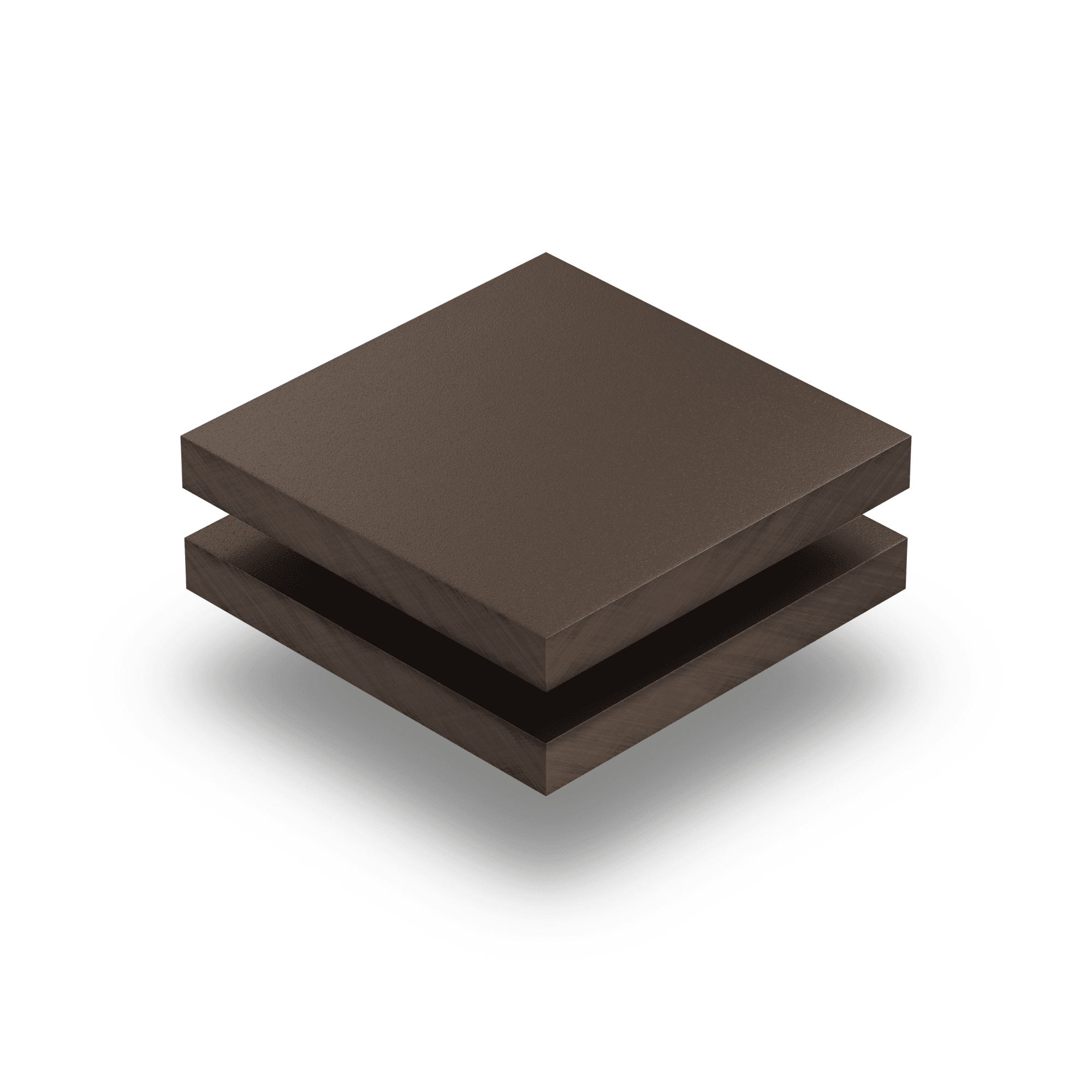 HPL brun chocolat 6mm structuré RAL 8017