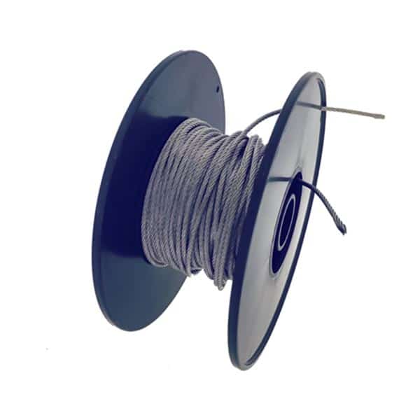 Systeme de suspension plexiglass - Fil en acier inoxydable