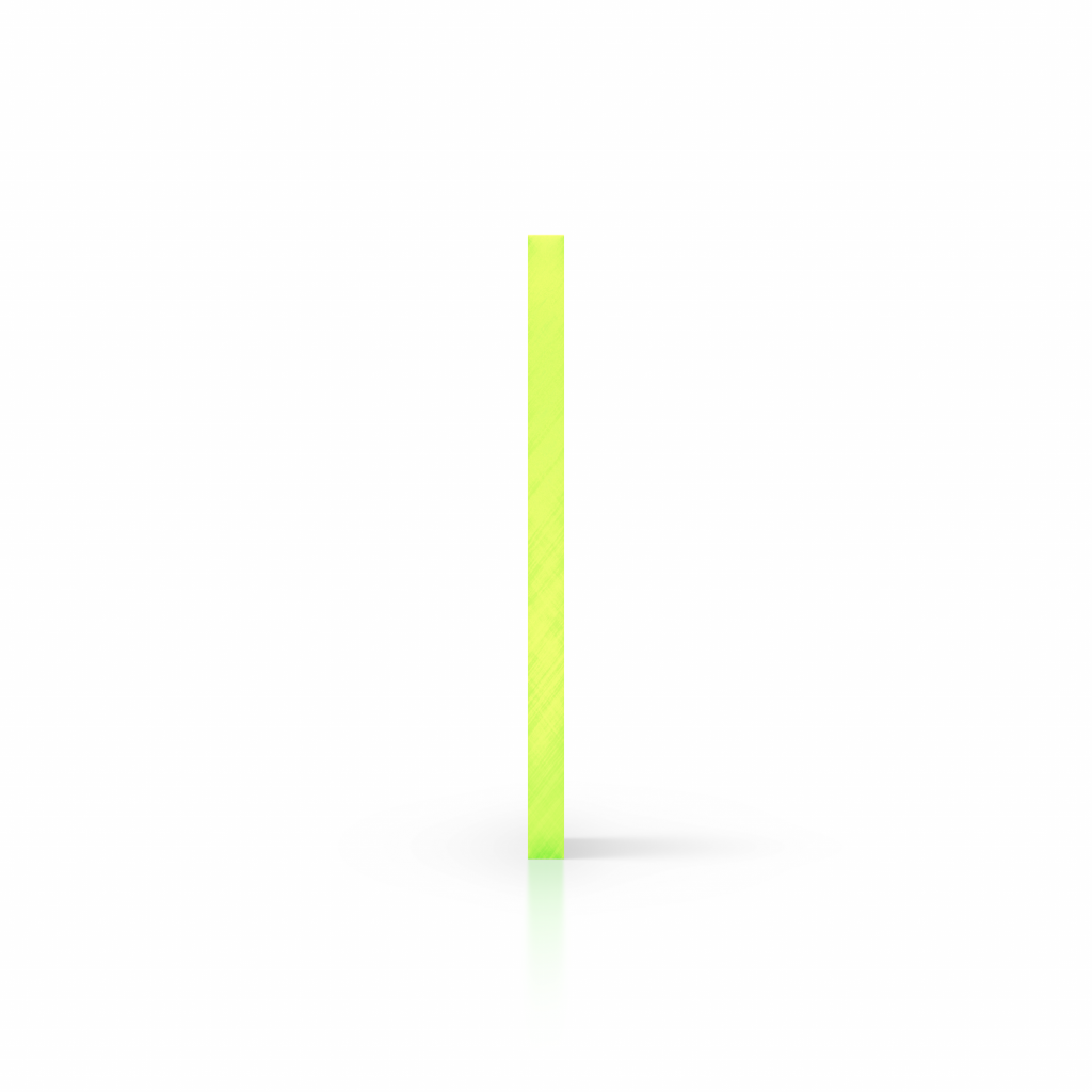 Cote plexiglass fluorescent vert
