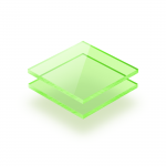 Plaque Plexiglass fluorescent vert