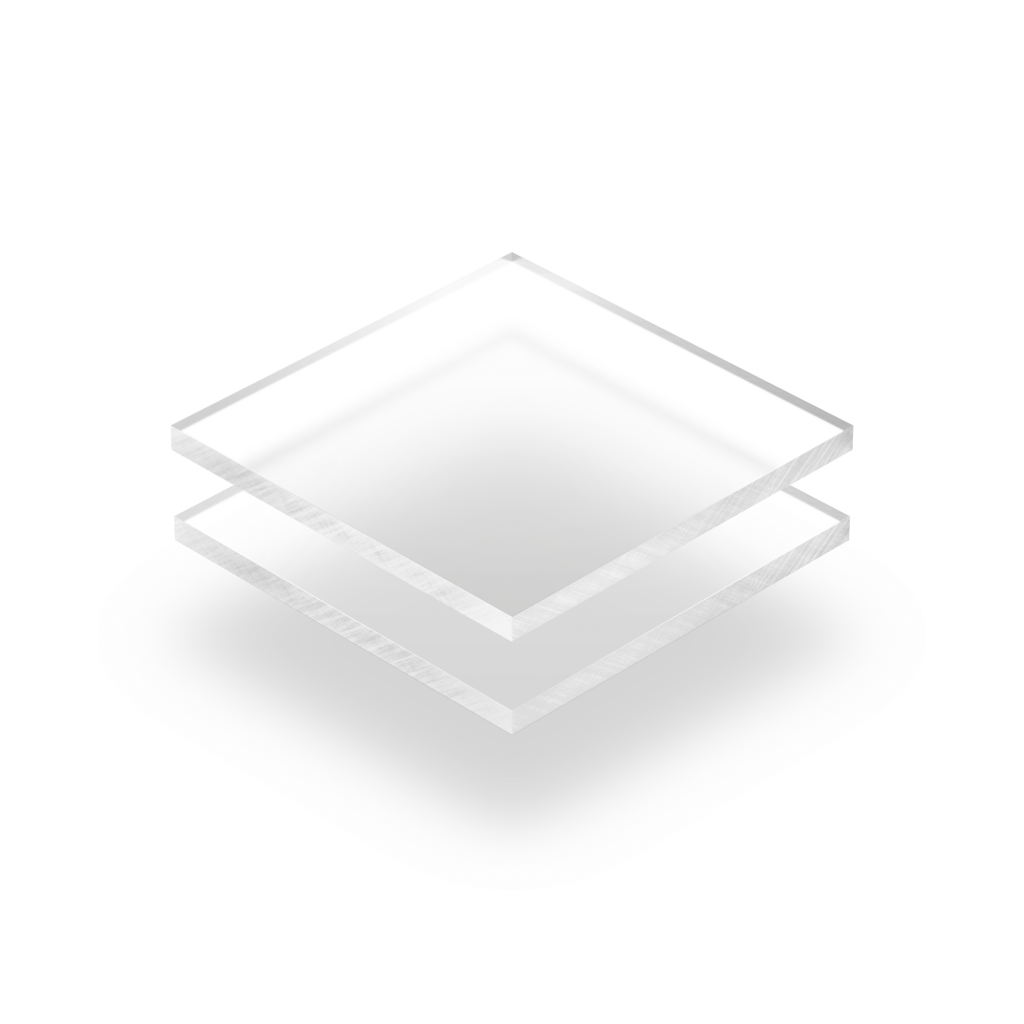 Plaque Plexiglass givre transparent