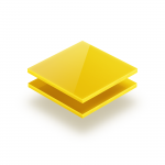 Plaque Plexiglass jaune opaque