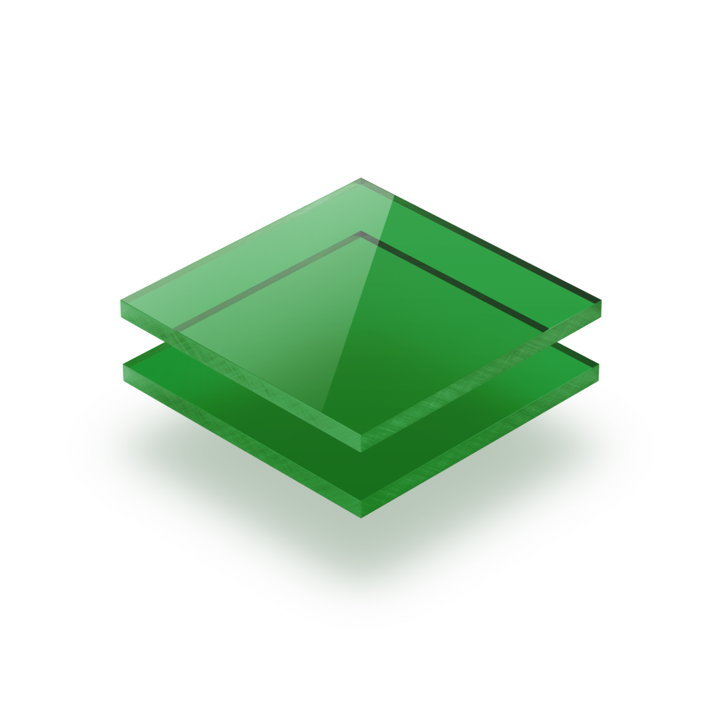 Plaque Plexiglass teinte vert