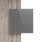 Devant plaque Plexiglass gris cement satine brille