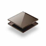 Plaque Plexiglass reflechissant bronze