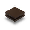 Plaque HPL brun chocolat