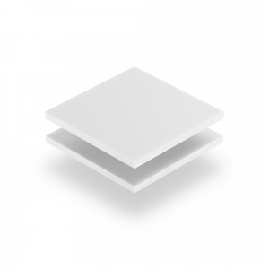 Plaque de lettres en plexiglass blanc mat