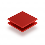 Plaque de lettres en plexiglass rouge de securite mat