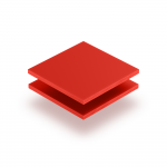 Plaque de lettres en plexiglass rouge signalisation mat